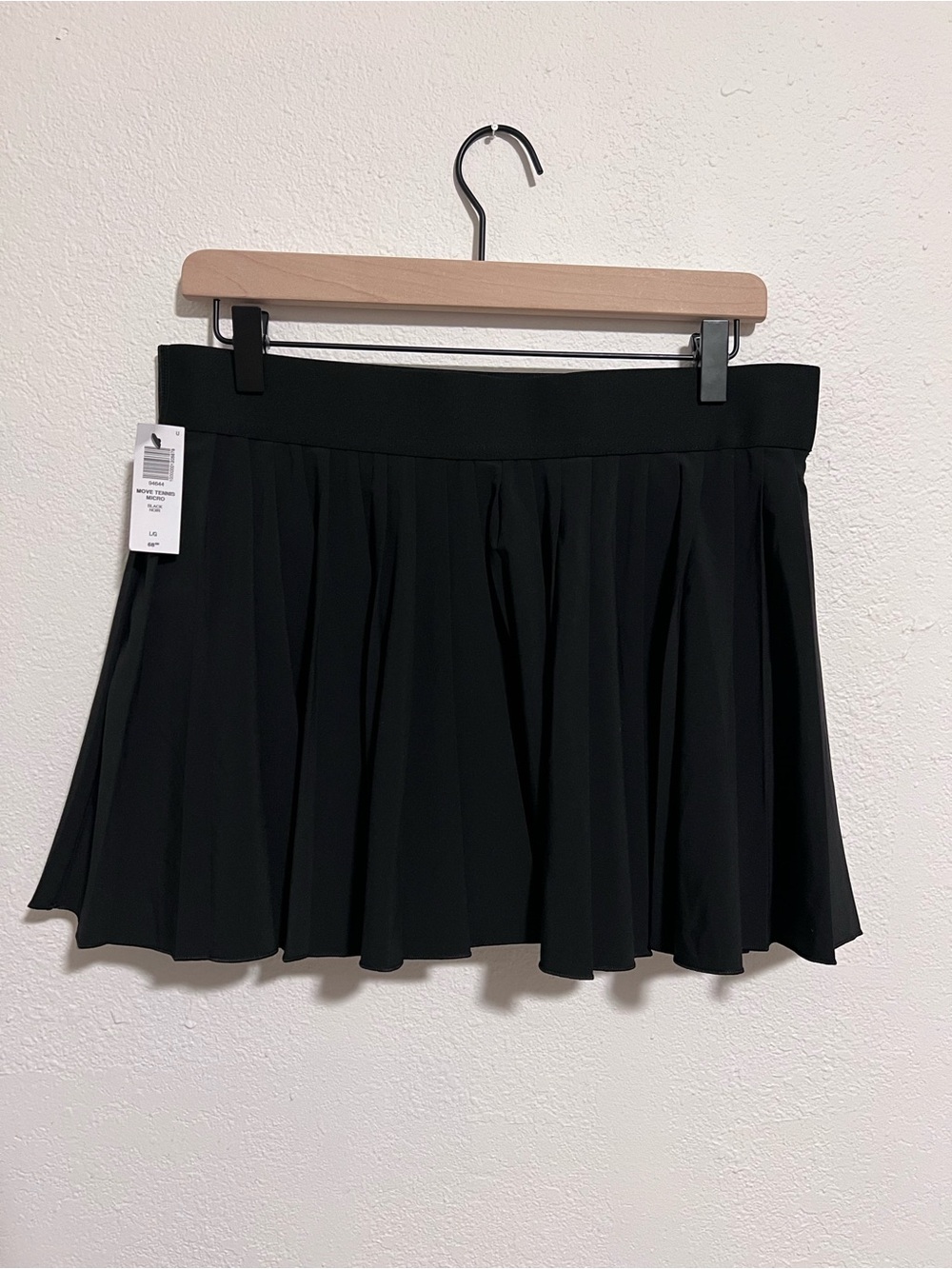 TNA Move Tennis Micro Black Pleated Mini Skirt